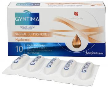 Gyntima Hyaluronic vaginálne čapíky 10ks