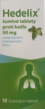 20Hedelix šumivé tablety proti kašľu 50mg 10tbl