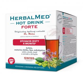 Herbalmed HotDrink Forte dýchacie cety a imunita 24 sáčkov