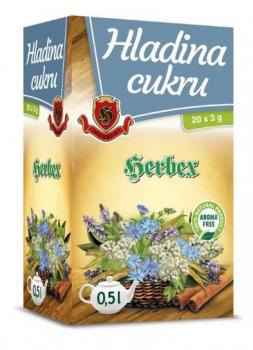 Herbex Hladina cukru bylinná zmes 20x3g