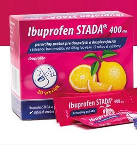 Ibuprofen Stada 400mg perorálny prášok 20ks