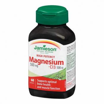 Magnesium 500mg + vitamín D3 60tbl