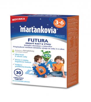 Marťankovia Futura 3-6 rokov 30 cmúľacích tabliet