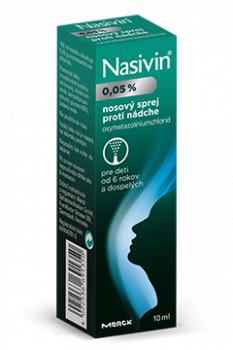 Nasivin 0,05% nosový sprej pre dospelých 10ml
