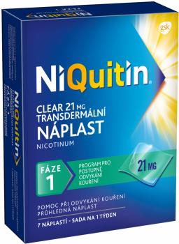 NiQuitin Clear 21mg, náplasť 7ks