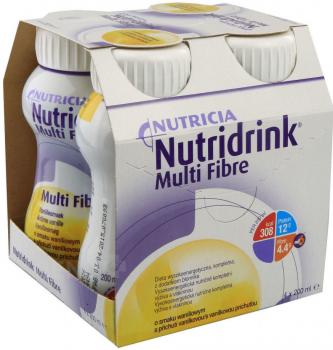 Nutridrink Multi Fibre príchuť vanilka 4x200ml