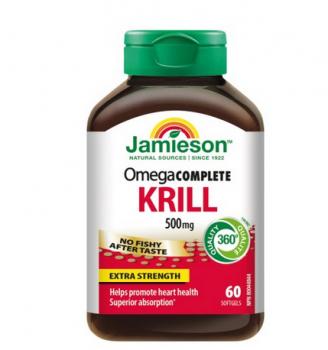 Omega Complete Pure Krill 500mg s astaxantínom 60kps Jamieson