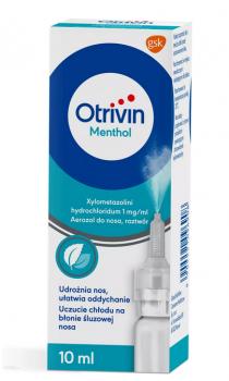 Otrivin Menthol 0,1% nosový sprej s dávkovačom 10ml