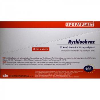 Spofaplast Rýchloobväz 166 76mmx51mm 50x3ks