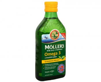 Rybí olej z Nórska Omega 3 s príchuťou citrónu 250ml