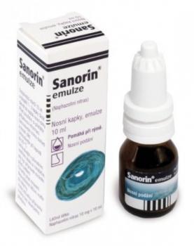 Sanorin emulzia, nosová emulzná instilácia 10ml