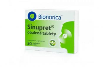 Sinupret 50tbl liek na zápal dutín