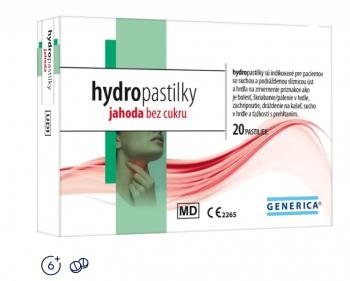 Hydro pastilky jahoda bez cukru 20 kusov