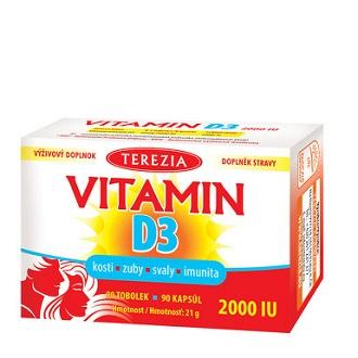 TEREZIA Vitamín D3 2000 IU 90 kapsúl 