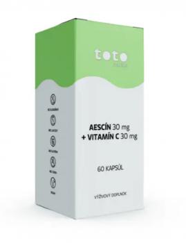 TOTO Aescín 30mg + Vitamín C 30mg 60cps