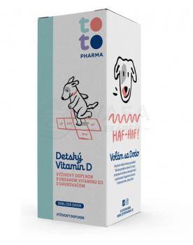 TOTO Detský vitamín D3 kvapky s dávkovacou pumpičkou 20 ml