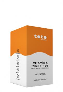 TOTO Vitamín C + Zinok + D3 na imunitu
