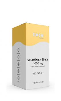 TOTO Vitamín C 1000 mg + šípky 100 tabliet s postupným uvoľňovaním
