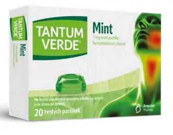 Tantum Verde Mint tvrdé pastilky s mentolovou príchuťou 20ks