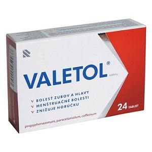 Valetol 24 tabliet liek proti bolesti