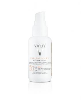 Vichy Capital Soleil UV-AGE Daily SPF 50+ fluid proti fotostarnutiu tónovaný 40 ml 