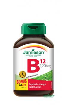 Jamieson vitamín B12 1200mcg 80 tbl