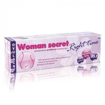 Woman secret „Right time“ Jednokrokový prúžkový ovulačný test 20 v 1