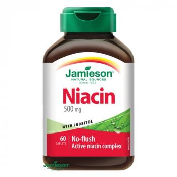 Niacín 500 mg s inozitolom 60tbl Jamieson