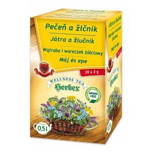 Pečeň a žlčník - bylinný čaj porciovaný 20x3g