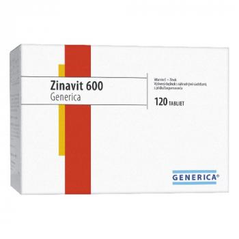 Zinavit 600, s príchuťou pomaranča 120tbl