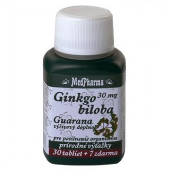 Ginkgo biloba 30 mg + guarana 30+7tbl zdarma