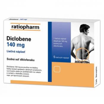 Diclobene 140mg Liečivá náplasť 10ks