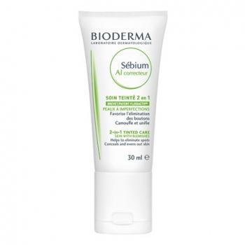 Bioderma Sébium AI korektor 2v1 tónovaná starostlivosť 30ml+2g