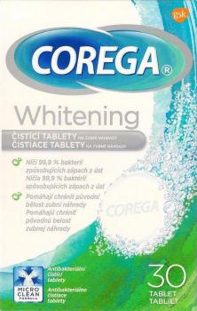 Corega Whitening čistiace tablety 30tbl