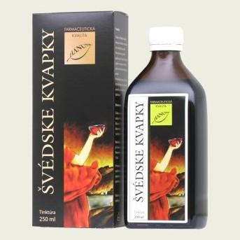 Švédske kvapky 250ml