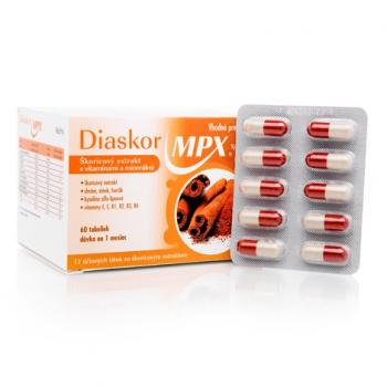 Diaskor MPX Škoricový extrakt s vitamínmi a minerálmi 60tob