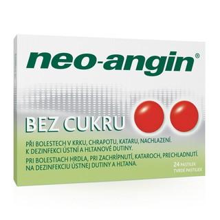 neo-angin bez cukru 24 tvrdých pastiliek