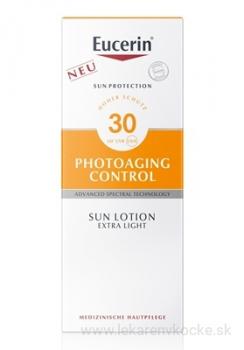 Eucerin Photoaging Extra ľahké mlieko na opaľovanie SPF30 150ml 