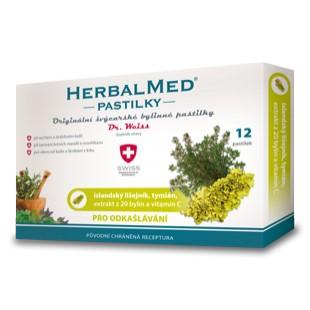 HerbalMed pastilky Dr.  Weiss - pre odkašliavanie 12ks