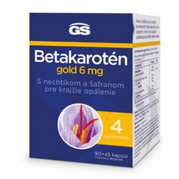 GS Betakaroten  Gold 6mg s nechtíkom a šafránom 90+45cps