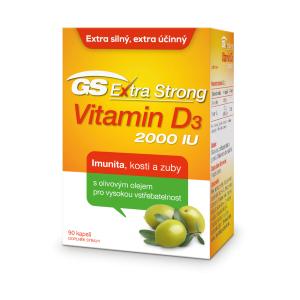 GS vitamín D3 extra silný s olivvým olejom 90cps