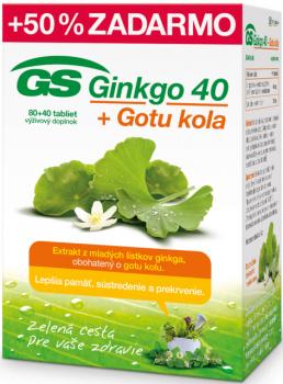 GS Ginkgo 40 + Gotu kola 80+40tbl