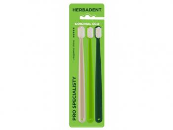 HERBADENT ECO ***** zubná kefka s ultrajemnými vláknami 3 ks