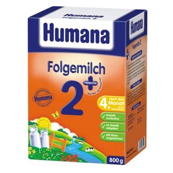 Humana 2 - Folgemilch mliečna dojčenská výživa od 4. mesiaca 800g