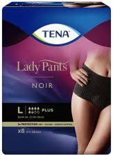 tena ladypants cierne nohavicky pri uniku mocu
