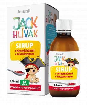 Imunit Hliva Jack Hlívák sirup betaglukány a laktoferín 300ml