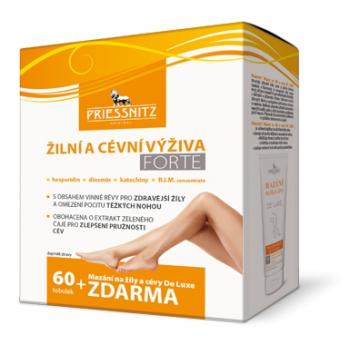 Priessnitz žilová a cievna výživa forte 60tob a gél na žily a cievy 125ml