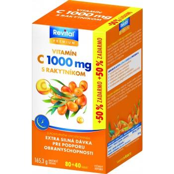 Revital Vitamín C s rakytníkom 1000mg 80+40tbl AKCIA DECEMBER