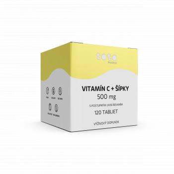 Toto Vitamín C + šípky 500mg/30mg 120tbl