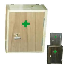 Lekárnička drevená nástenná malá 28x23,5x11,7cm